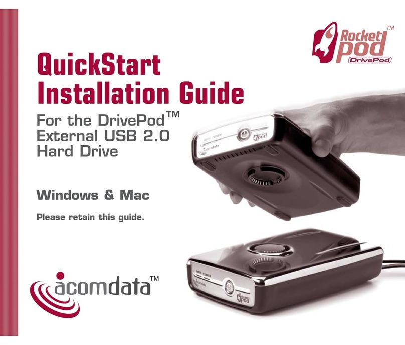 Acomdata DRIVEPOD Instruction Manual