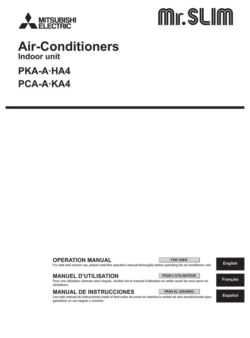 Mitsubishi Electric Mr.Slim PCA-A-KA4 User manual