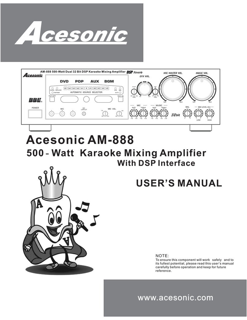 Acesonic AM-888 user manual