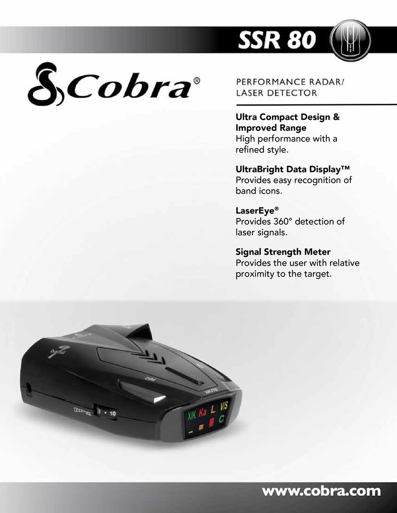 Cobra SSR 80 Specification sheet