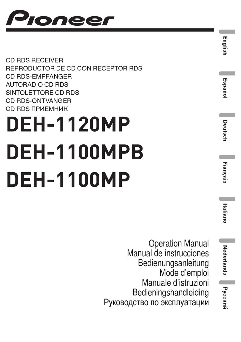 Pioneer DEH-1120MP Operation manual