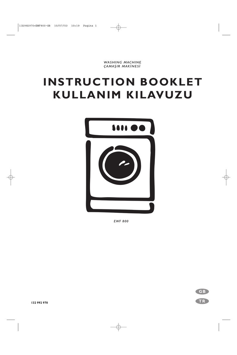 AEG Electrolux EWF 800 Instruction booklet