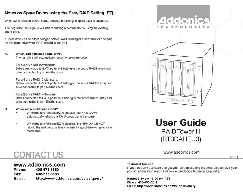 Addonics Technologies RT3DAHEU3 user guide