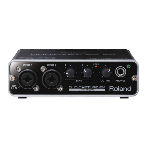 Roland DUO-CAPTURE EX User manual