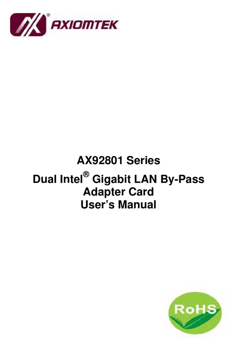 AXIOMTEK AX92801 Series user manual AXIOMTEK AX92801 Series user manual