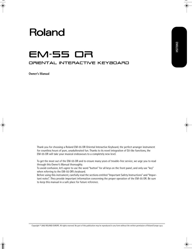 Roland EM-55 OR User manual