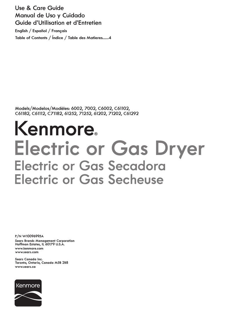 Kenmore 6002 User manual