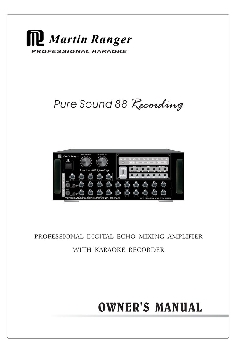Martin Ranger Pure Sound 88 Recording Owner's Manual & Installation Instructions Martin Ranger Pure Sound 88 Recording Owner's Manual & Installation Instructions