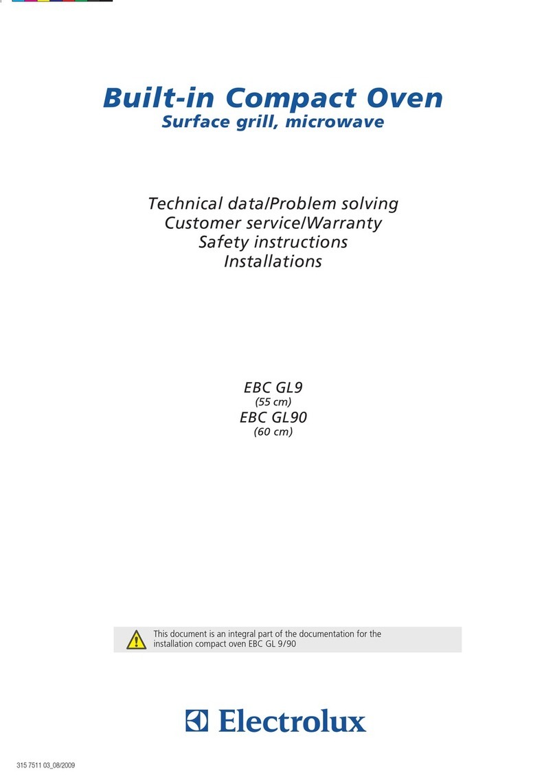 Electrolux EBC GL9 installation instructions