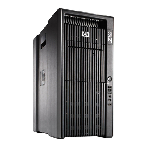 HP Workstation Z800 Hardware setup guide