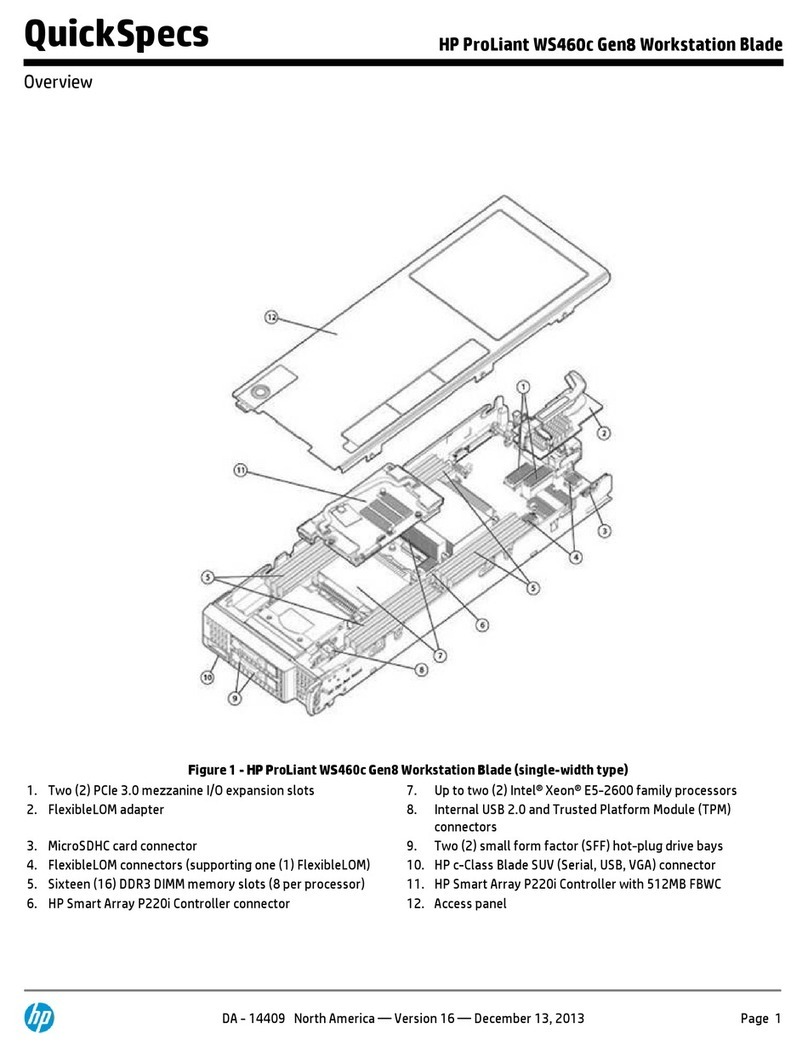 HP ProLiant WS460c Gen8 Specifications