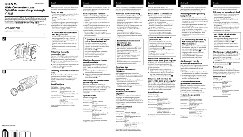 Sony VCL-HG0758 User manual