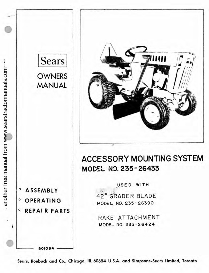 Sears 235-26433 owner's manual