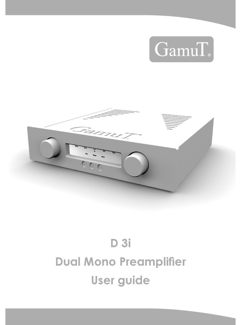 Gamut D 3I User manual