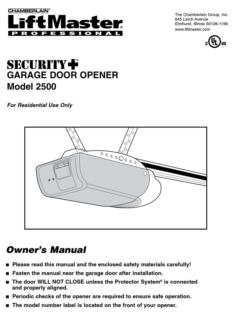 Chamberlain LiftMaster 2500 owner's manual Chamberlain LiftMaster 2500 owner's manual