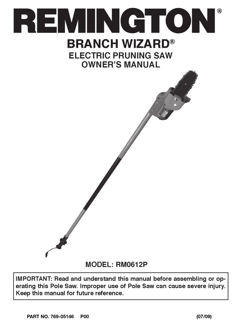 Remington BRANCH WIZARD RM0612P User manual