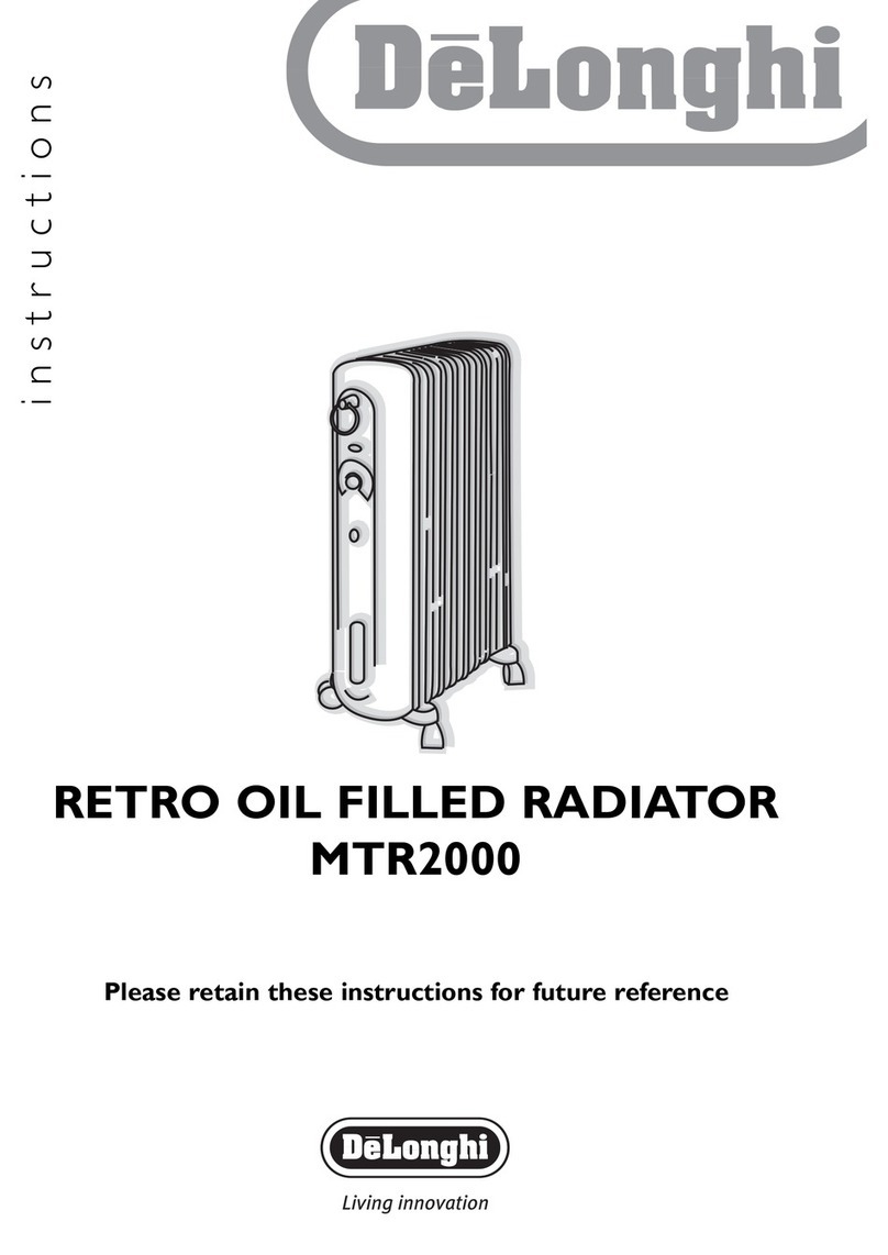 DeLonghi MTR2000 instructions