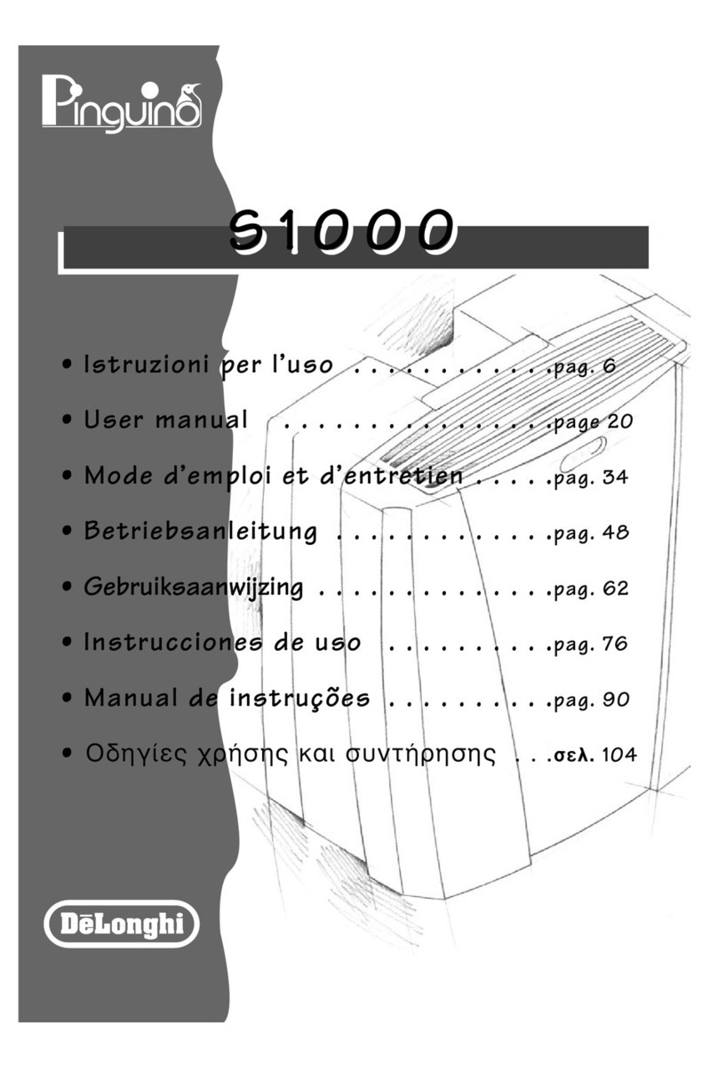 DeLonghi PINGUINO S1000 User manual
