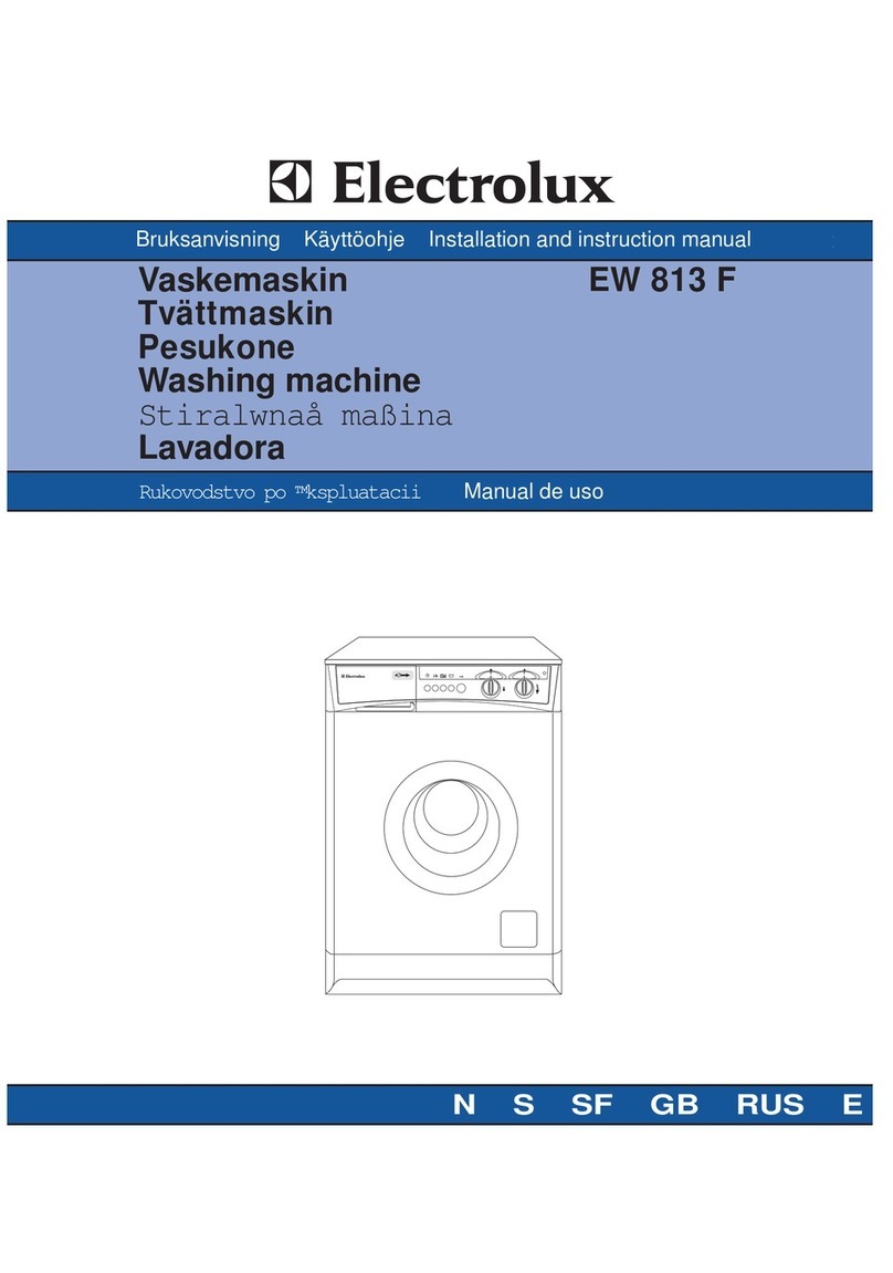 Electrolux EW 813 F Quick guide