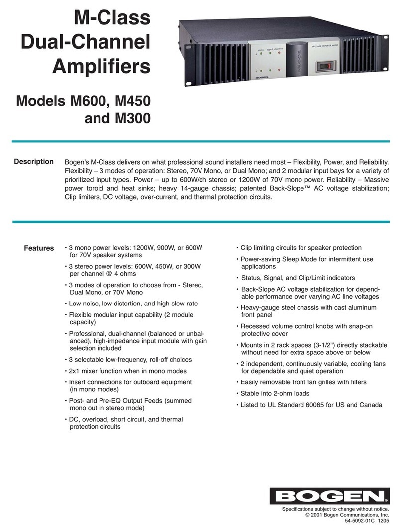 Bogen M-Class M600 Information