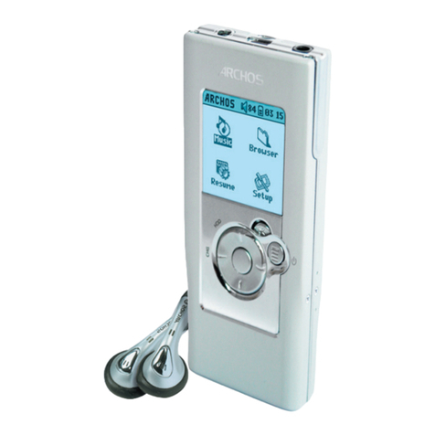 Archos XS100 - Gmini 4 GB Pocket Music Player User manual