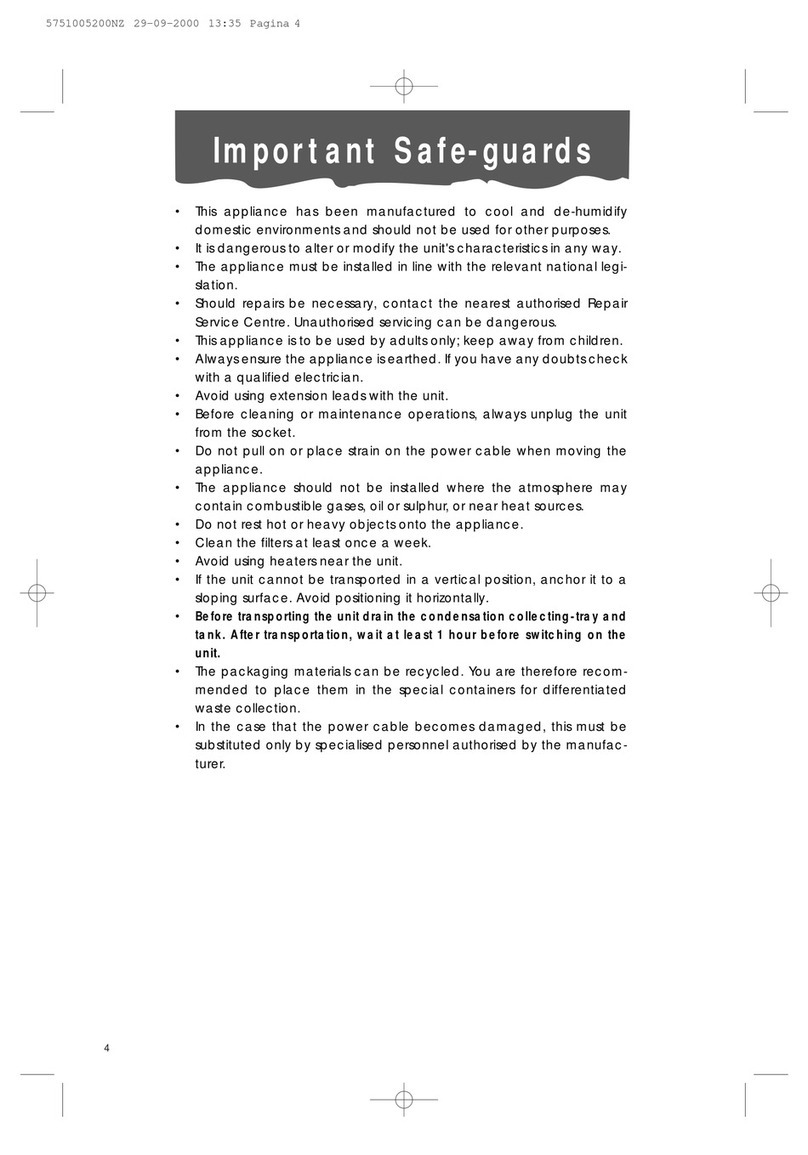 DeLonghi PACF 11 instructions