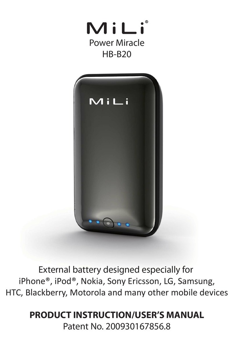 MiLi Power Miracle HB-B20 user manual