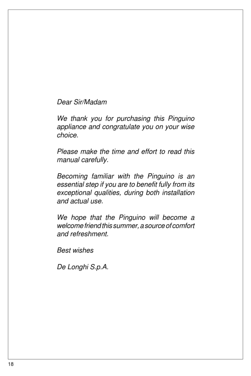 DeLonghi PAC 30 User manual