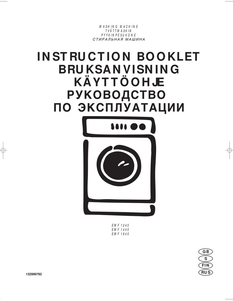 Electrolux EWF 1245 Instruction booklet