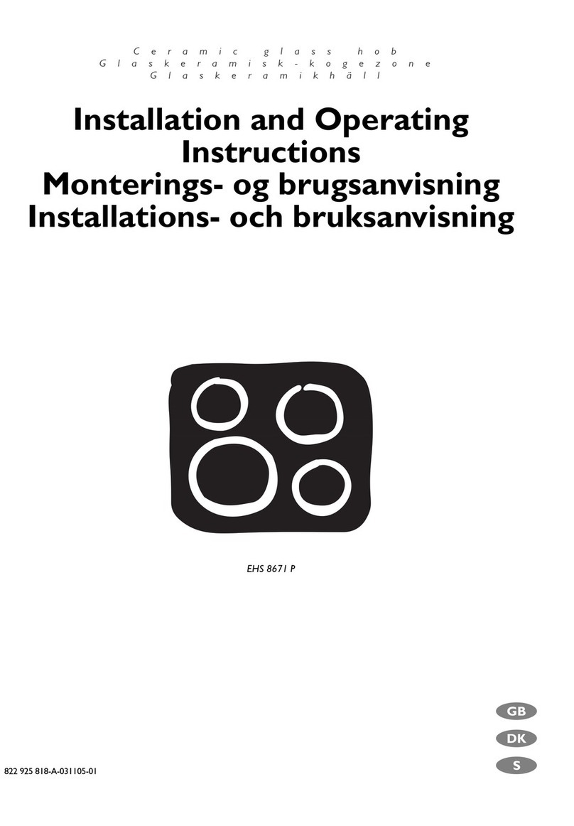 Electrolux EHS 8671 P Installation and operating instructions