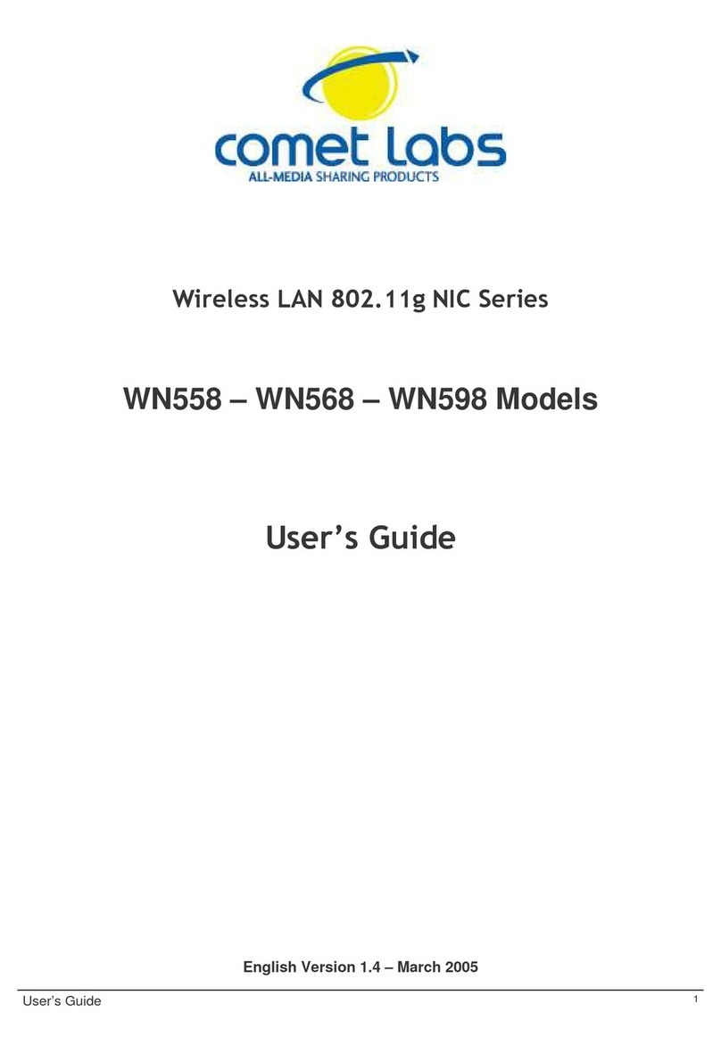 Comet Labs WN558 user guide
