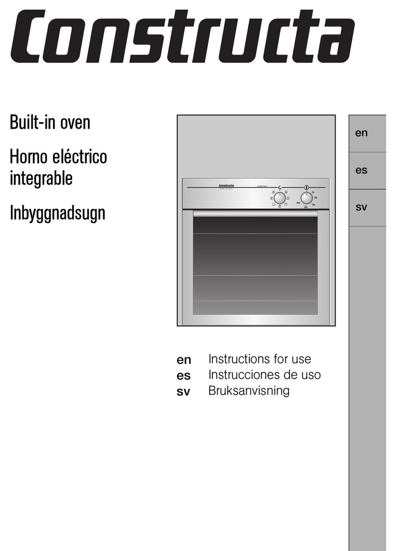 CONSTRUCTA Built-in oven User manual