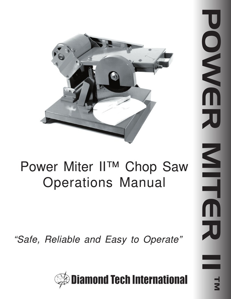 Diamond Tech International Power Miter II Operation manual
