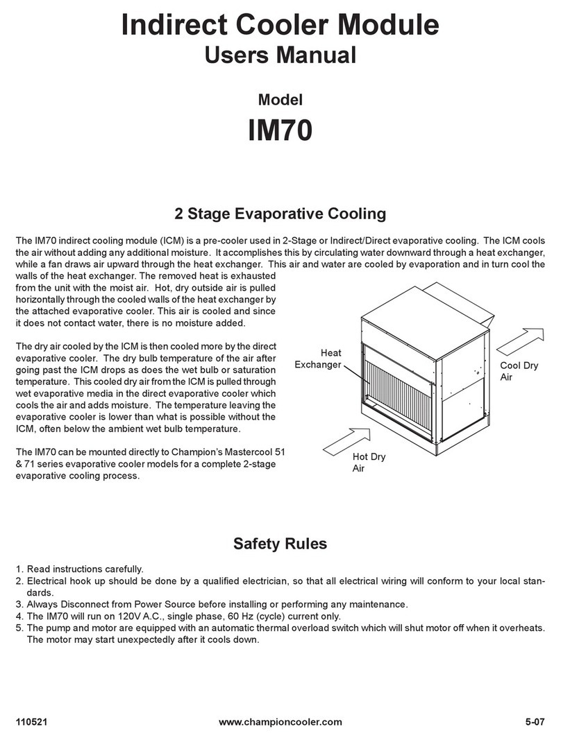 Champion IM70 User manual