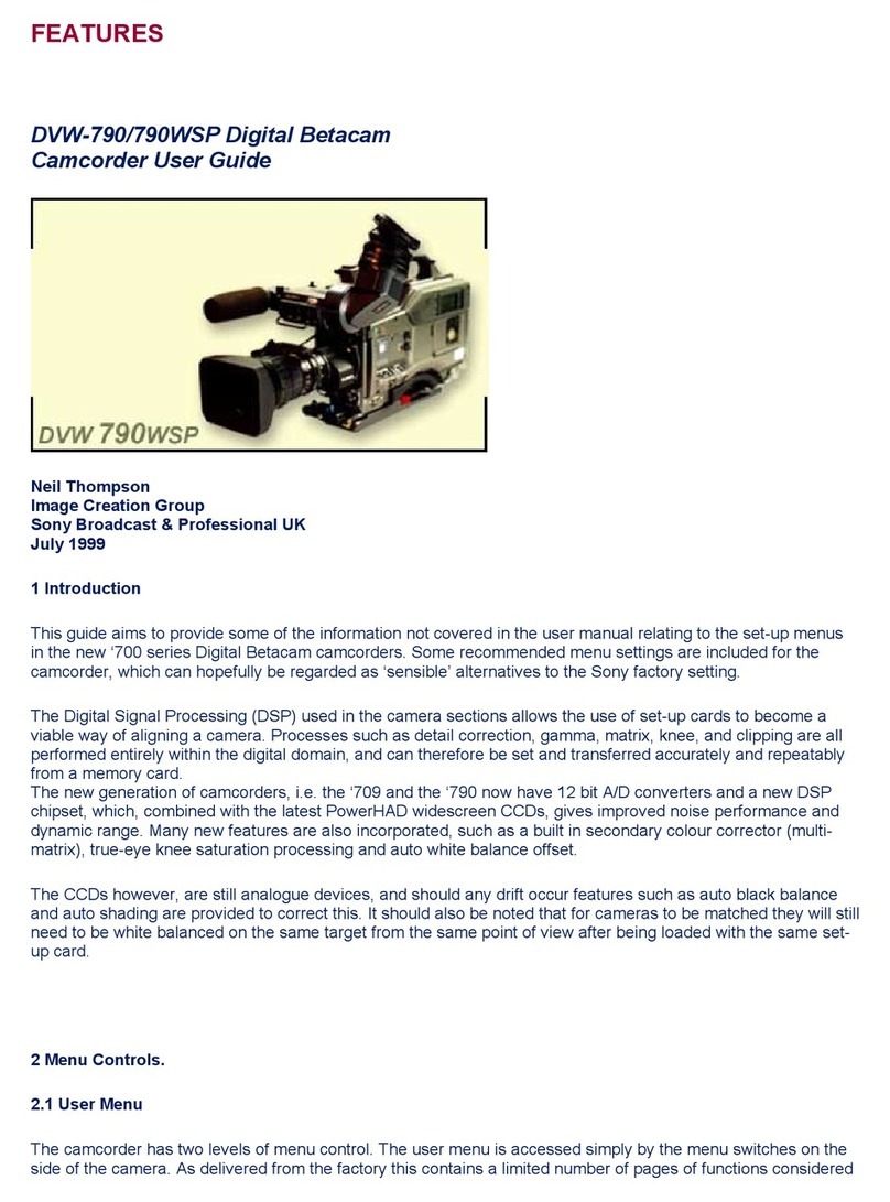 Sony DVW-790 user guide