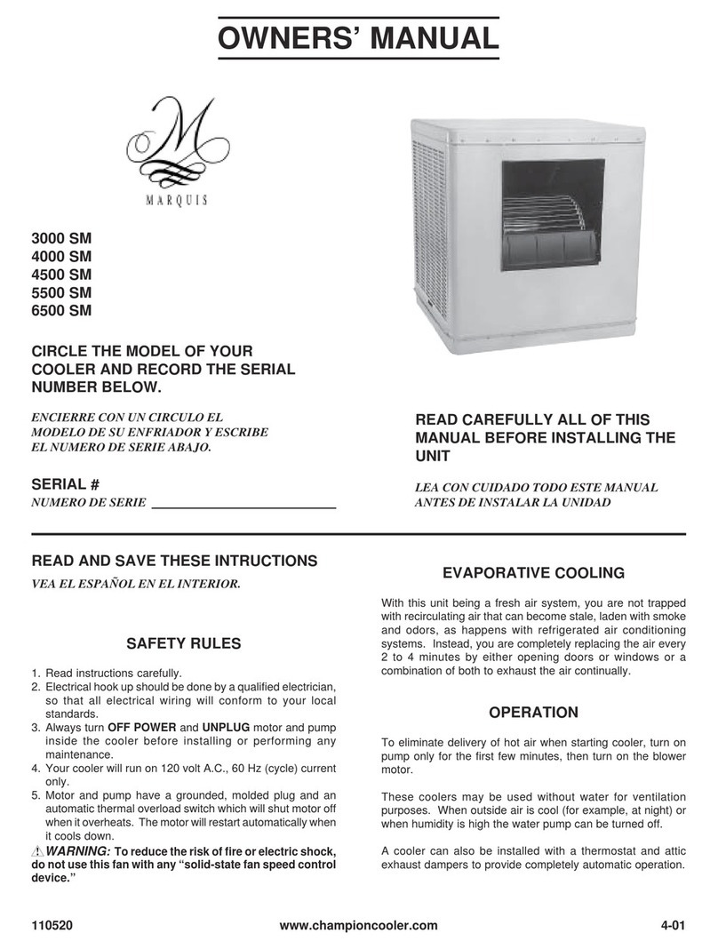 Marquis 3000 SM owner's manual
