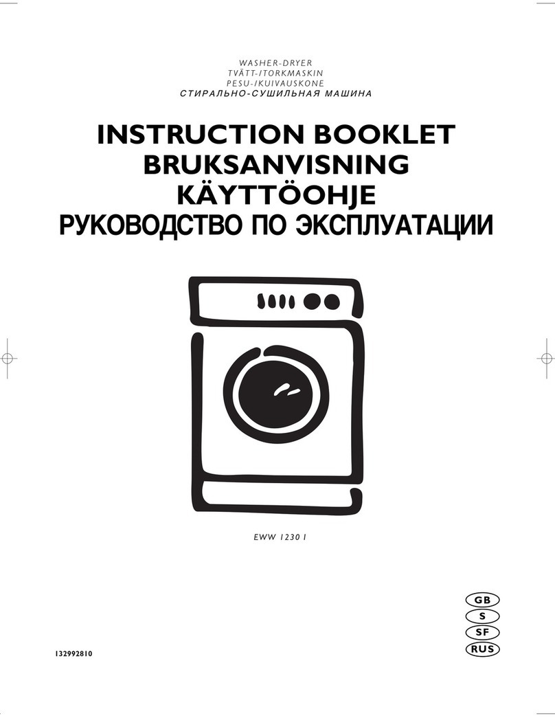 Electrolux EWW 1230 I User manual Electrolux EWW 1230 I User manual