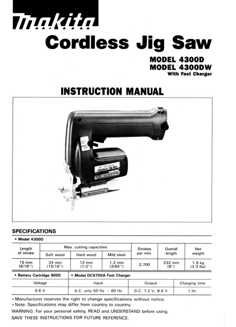 Makita 4300D instruction manual