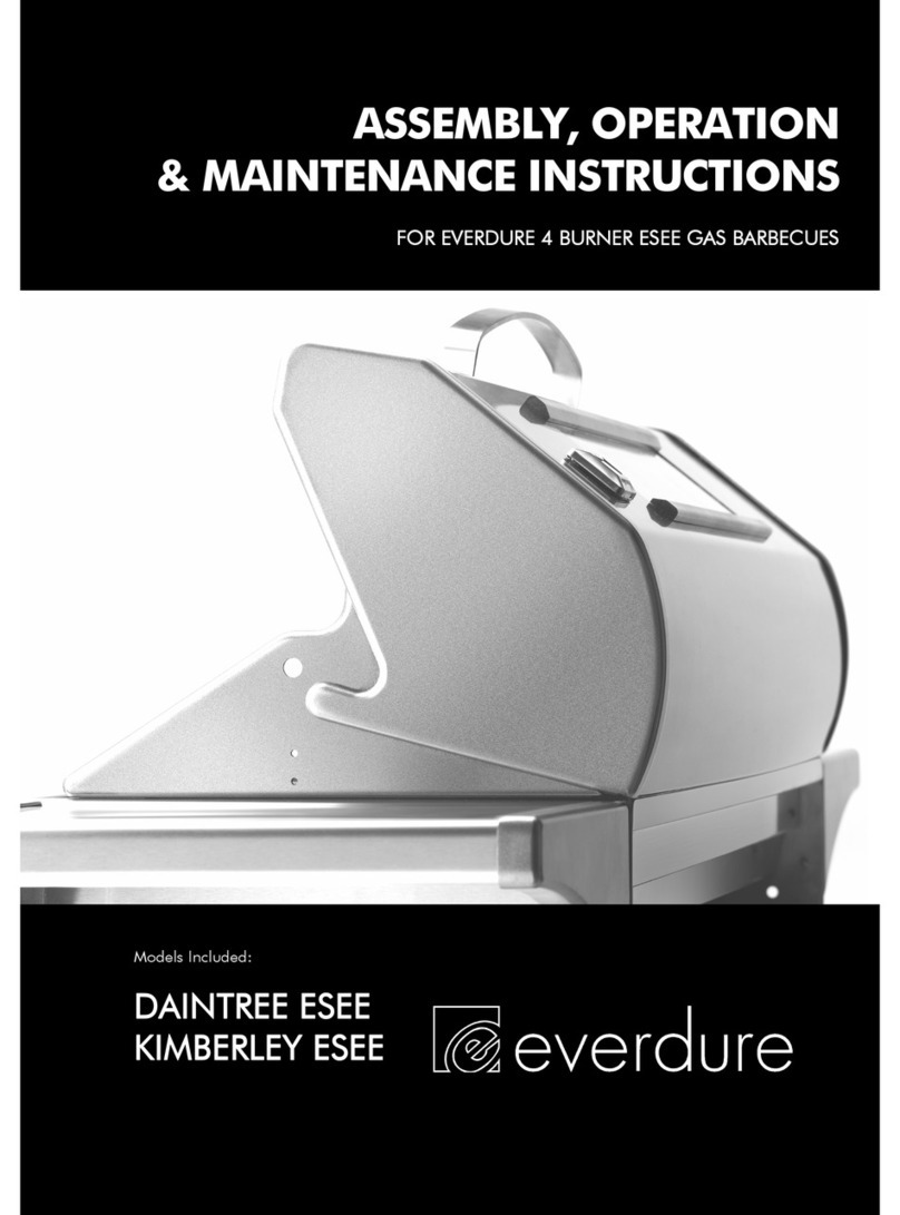 Everdure DAINTREE ESEE Assembly, operation & maintenance instructions