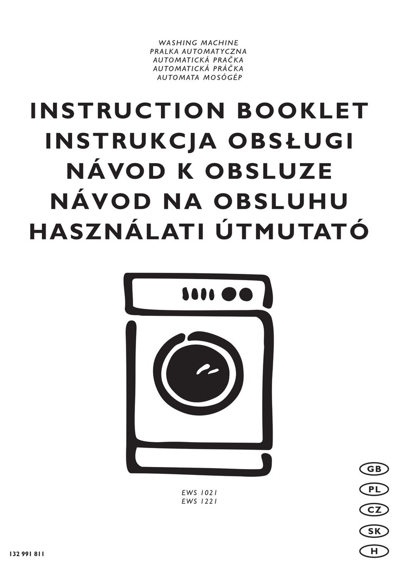 Electrolux EWS 1021 Instruction booklet