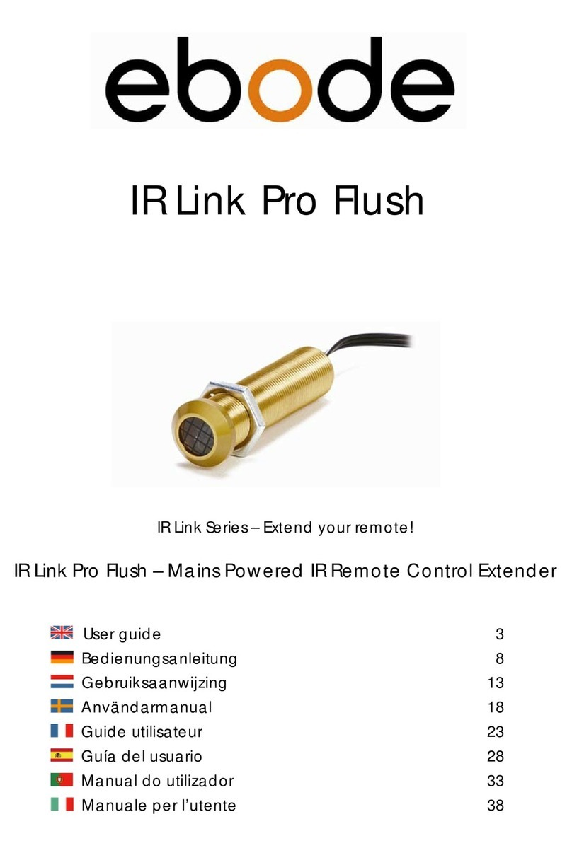 Ebode IR Link Pro Flush User manual Ebode IR Link Pro Flush User manual