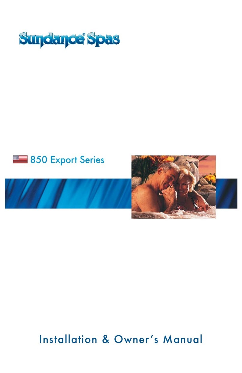 Sundance Spas 850Export Series Operating instructions Sundance Spas 850Export Series Operating instructions