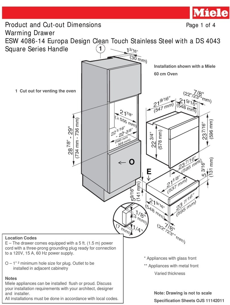 Miele ESW 4086-14 User instructions Miele ESW 4086-14 User instructions