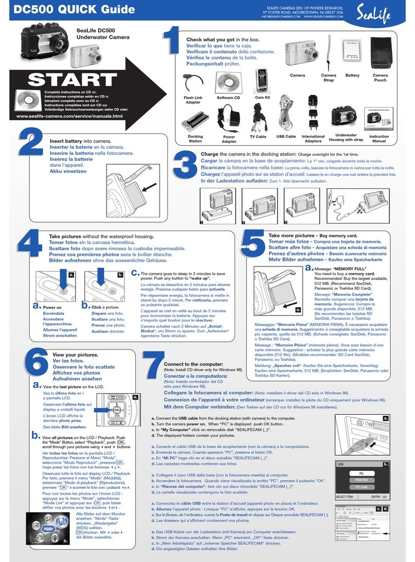Sealife DC500 User manual
