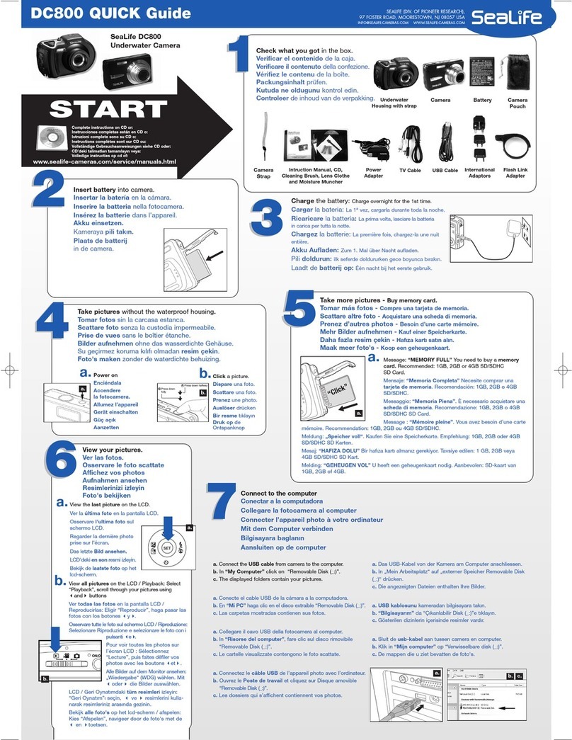 Sealife DC800 MAXX quick guide