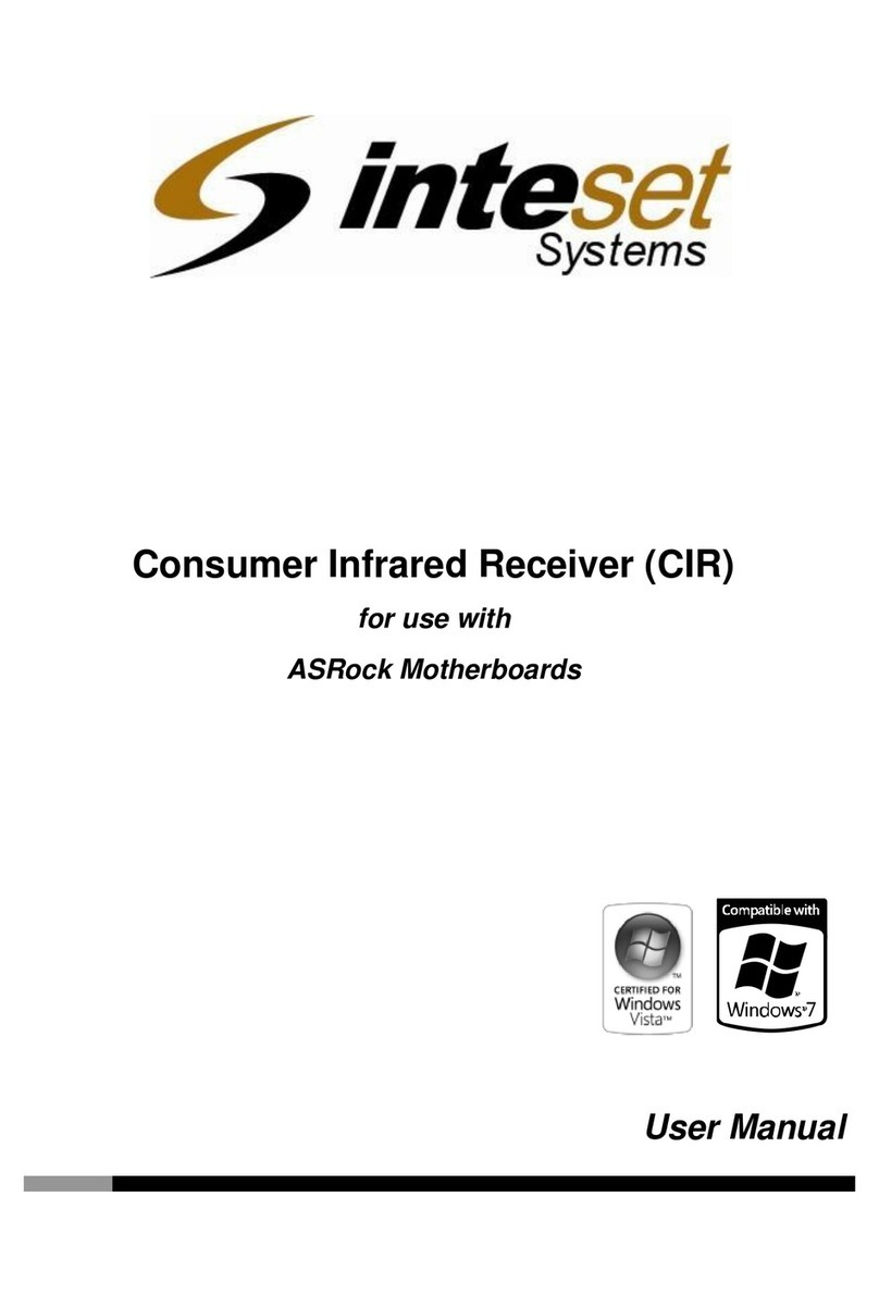 Inteset Consumer Infrared Receiver User manual