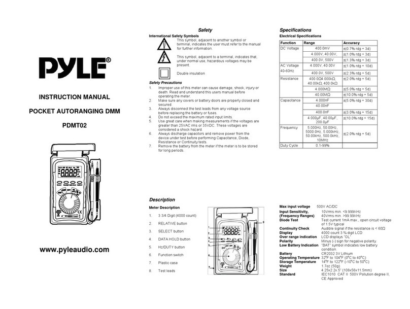 Pyle PDMT02 instruction manual
