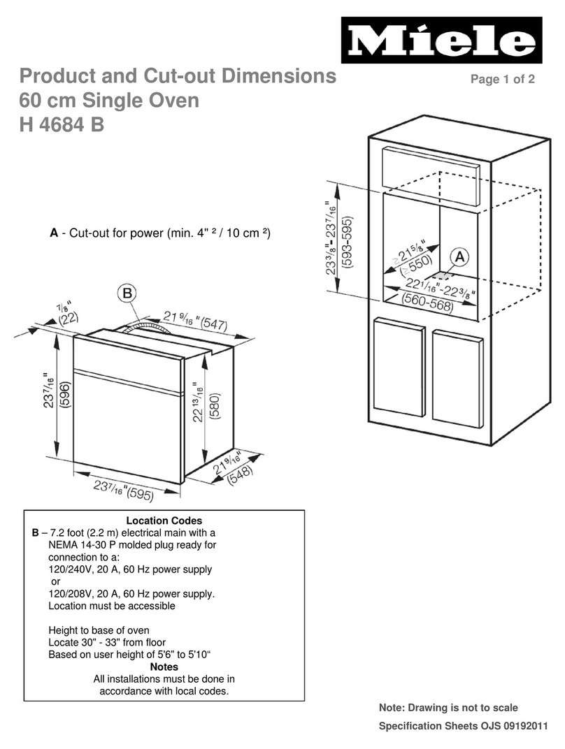 Miele H 4684 B Operating and Parts list manual