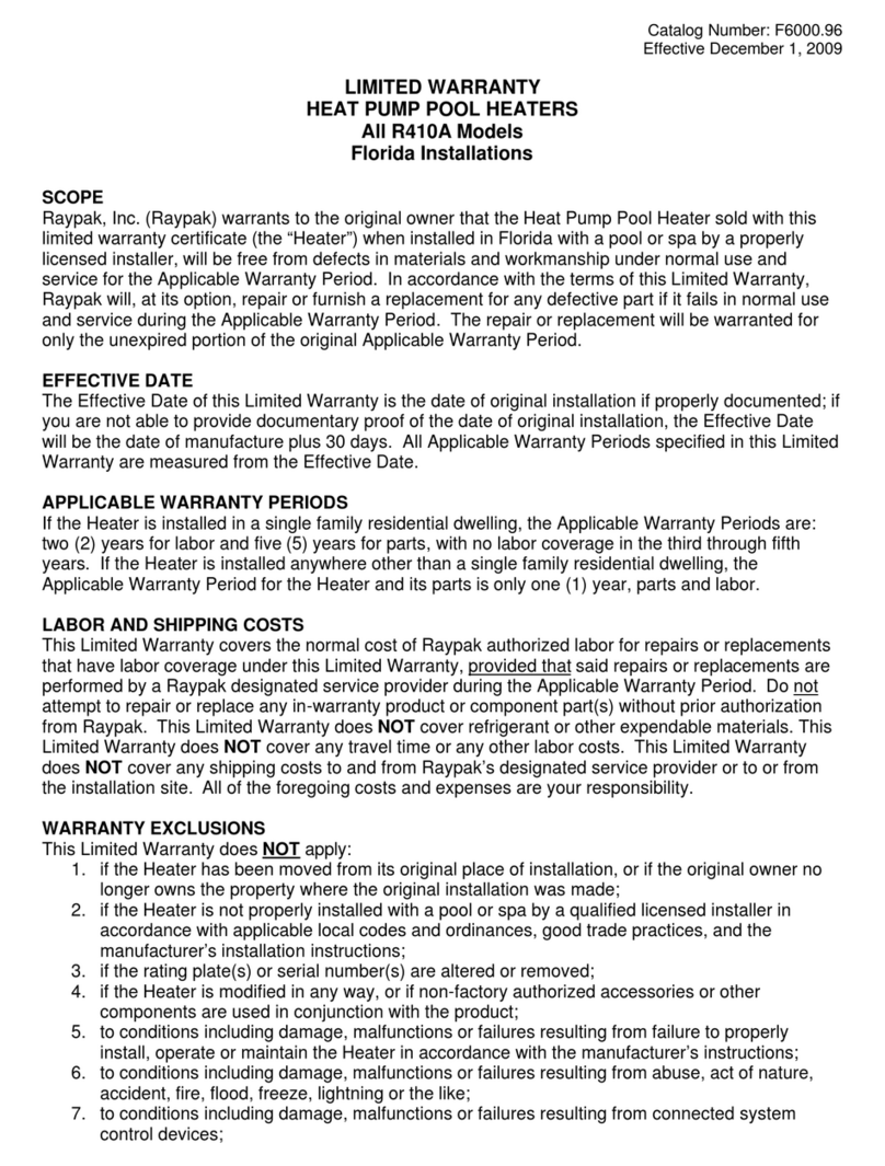 Rheem M6350tiHC User manual