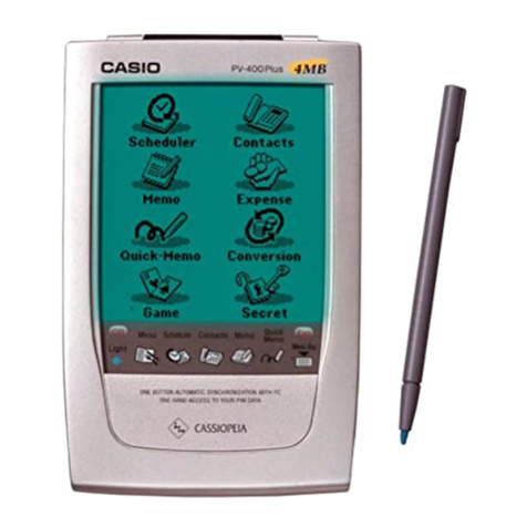 Casio PV-400PLUS - Cassiopeia Pocket Viewer Handheld... User manual Casio PV-400PLUS - Cassiopeia Pocket Viewer Handheld... User manual